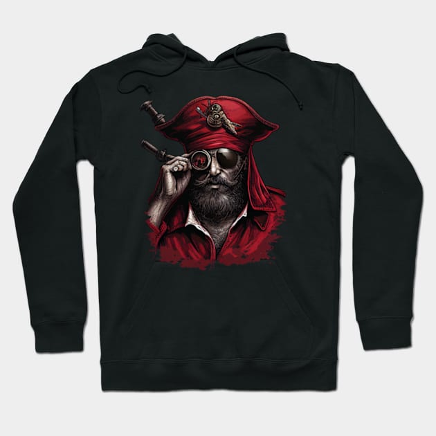 Ahoy Matey! Pirate Hoodie by Tacos y Libertad